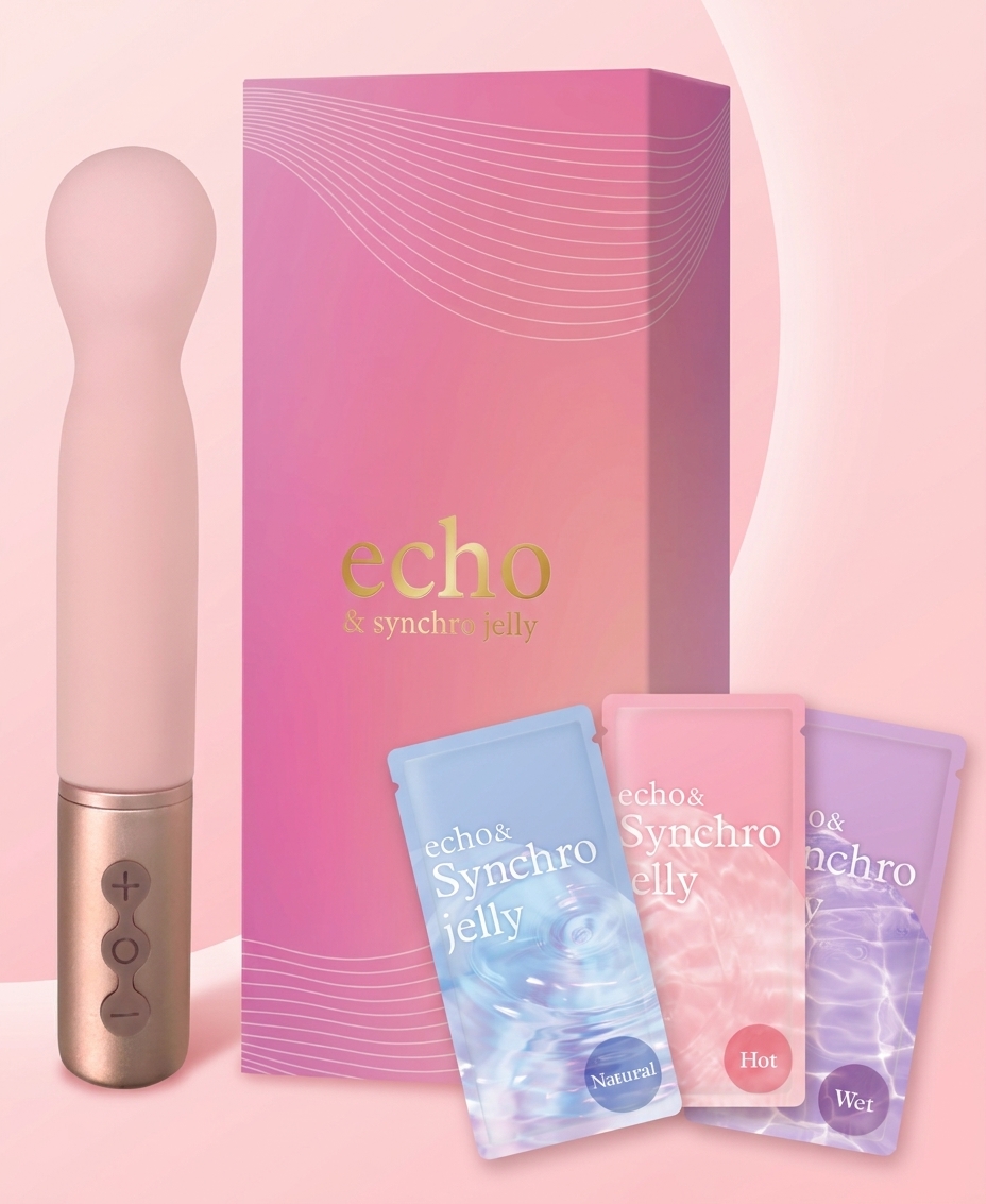 echo本体とシンクロジェリー3種（HOT・Natural・Wet）のセット